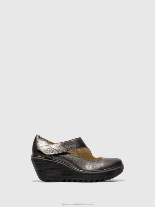 Wedge Shoes YASI682 Women V00W703 GRAPHITE Fly London