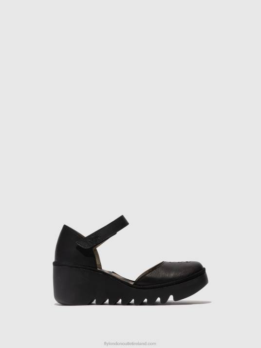 Ankle Strap Sandals BISO305 Women V00W512 BLACK Fly London