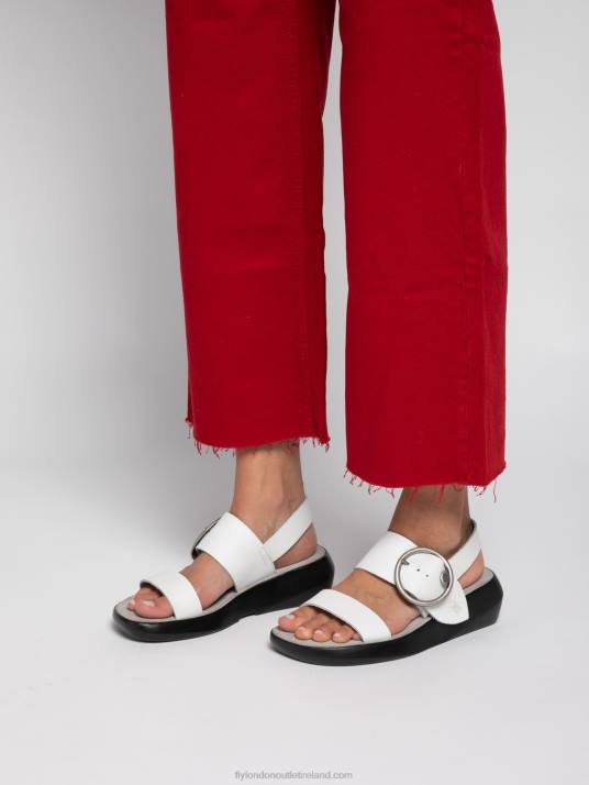 Buckle Sandals BANI739 Women V00W604 BROOKLYN OFFWHITE Fly London