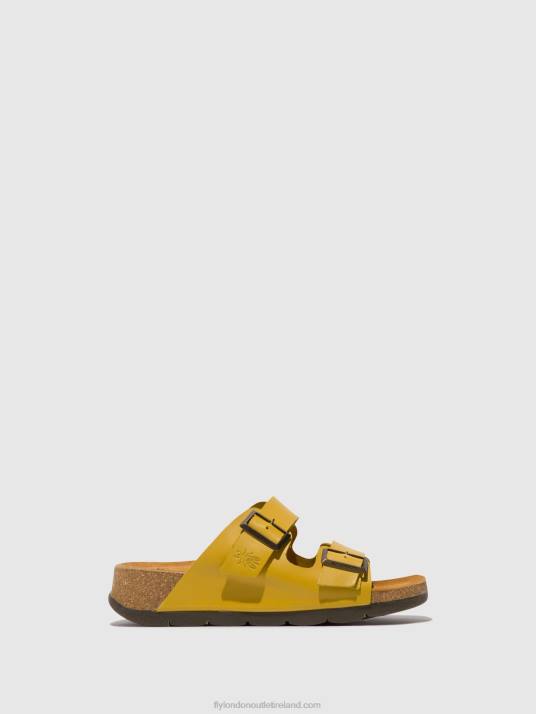 Buckle Sandals CAJA721 Women V00W501 MUSTARD Fly London