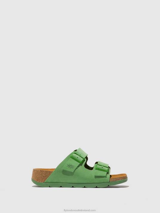 Buckle Sandals CAJA721 Women V00W527 LIME GREEN Fly London