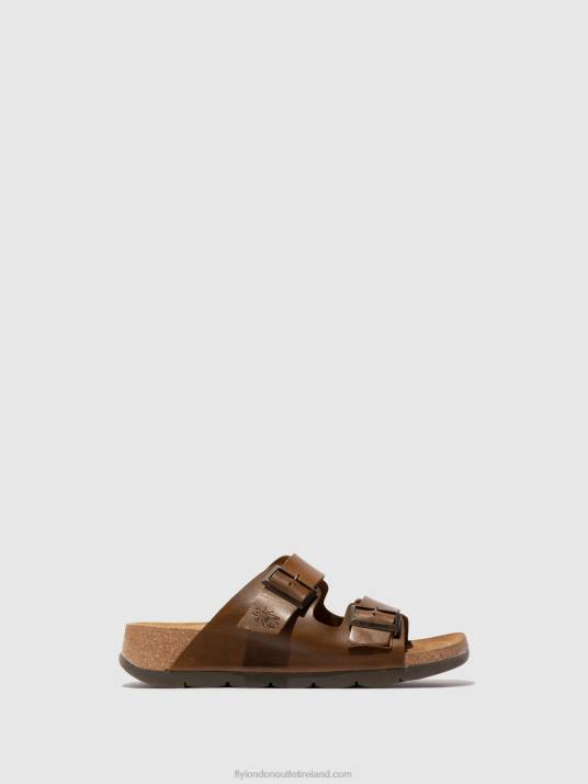 Buckle Sandals CAJA721 Women V00W595 CAMEL Fly London