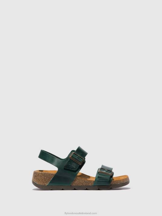 Buckle Sandals CEKE722 Women V00W605 BRIDLE PETROL Fly London
