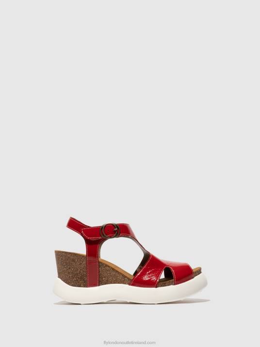 Buckle Sandals GOVA962 Women V00W495 RED Fly London