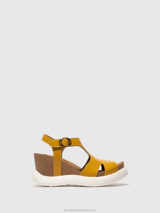 Buckle Sandals GOVA962 Women V00W496 YELLOW Fly London