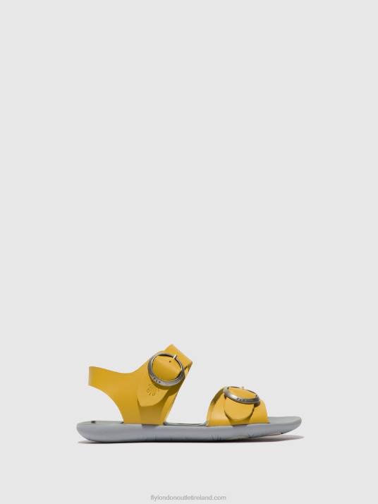 Buckle Sandals MASA757 Women V00W498 MUSTARD Fly London