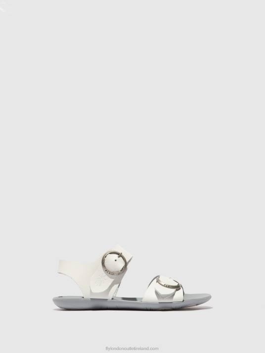 Buckle Sandals MASA757 Women V00W596 BRIDLE OFF WHITE Fly London