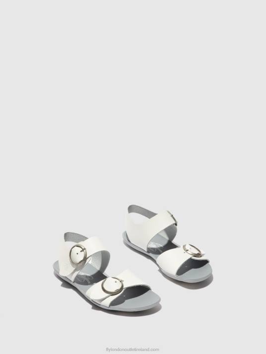 Buckle Sandals MASA757 Women V00W596 BRIDLE OFF WHITE Fly London