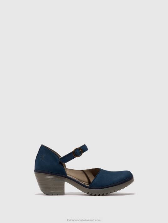 Buckle Sandals WIFO440 Women V00W492 BLUE Fly London