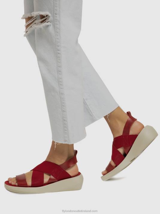 Crossover Sandals BAJI848 Women V00W591 RED Fly London