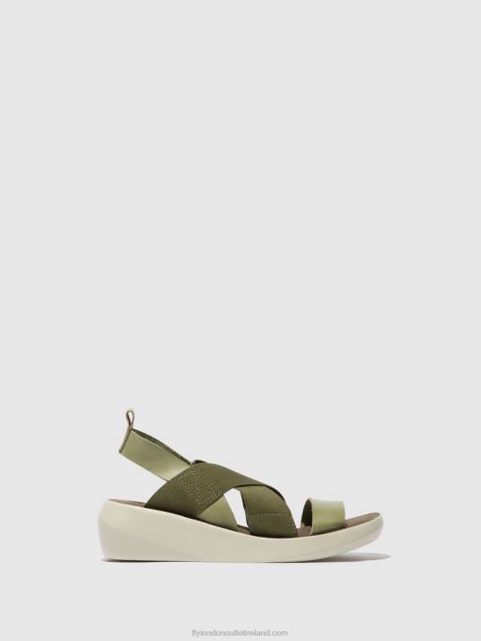 Crossover Sandals BAJI848 Women V00W592 SMOG Fly London