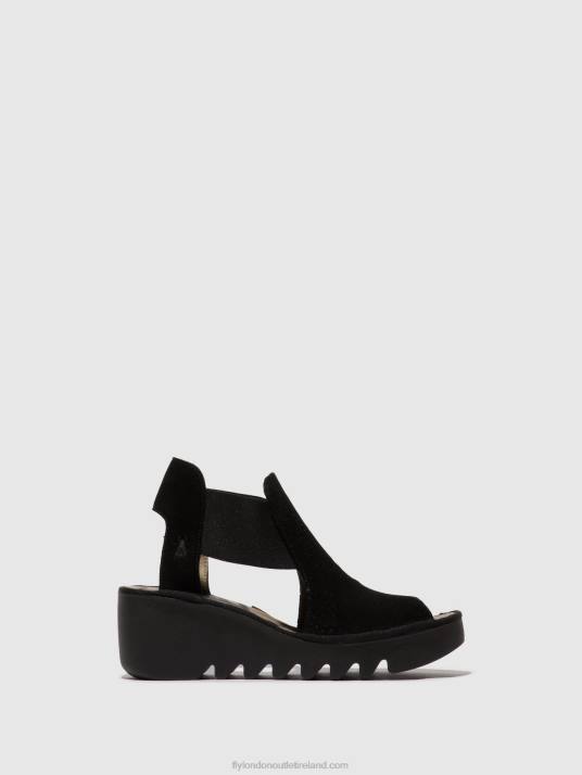 Elasticated Sandals BIGA412 Women V00W478 BLACK Fly London