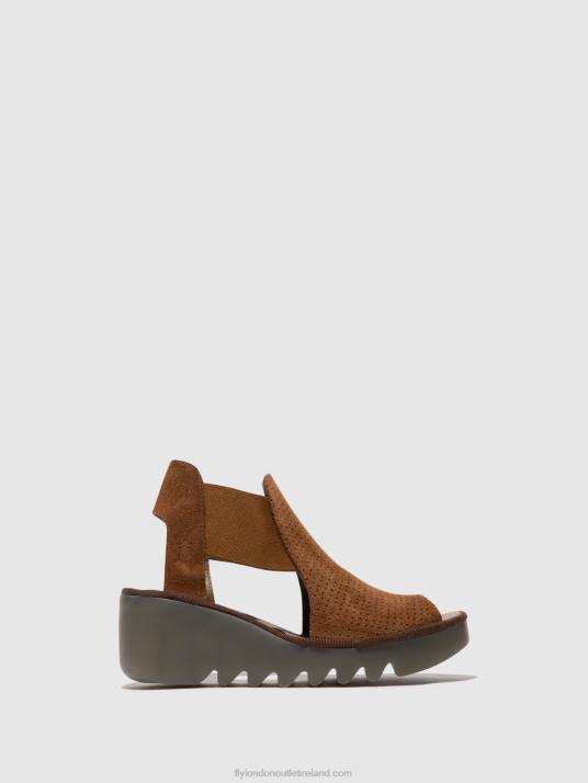 Elasticated Sandals BIGA412 Women V00W479 COGNAC Fly London