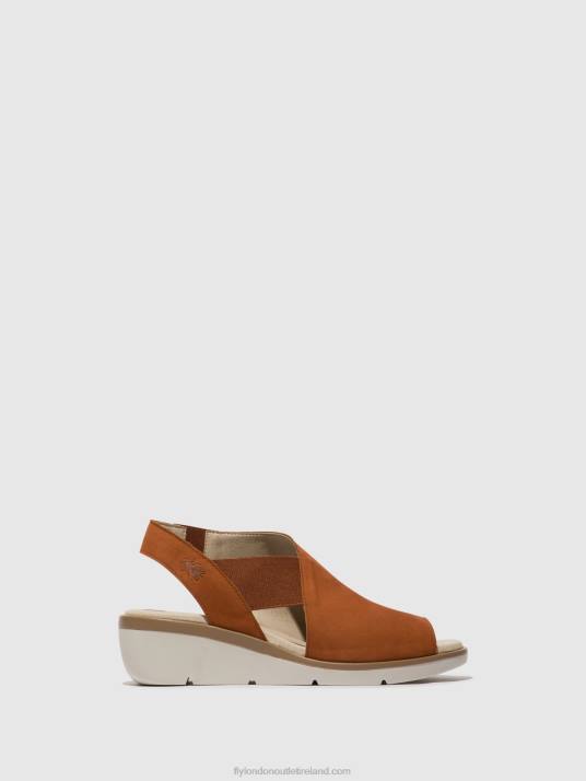 Elasticated Sandals NILY940 Women V00W475 TAN Fly London