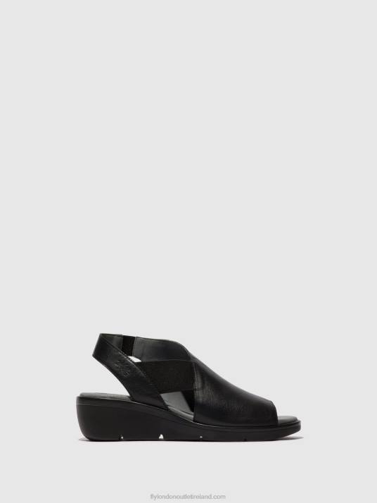 Elasticated Sandals NILY940 Women V00W482 BLACK Fly London