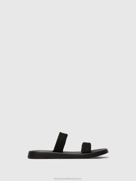 Flat Sandals TAJA872 Women V00W554 BLACK Fly London