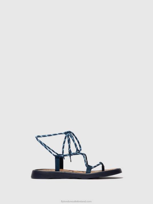 Lace-up Sandals TACE874 Women V00W551 BLUE Fly London