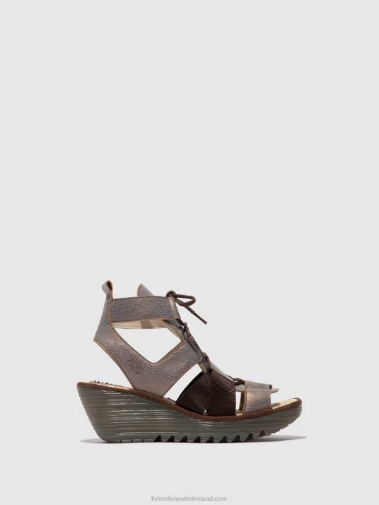 Lace-up Sandals YACA413 Women V00W472 BRONZE Fly London