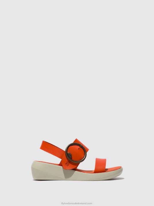 Sling-Back Sandals BANI739 Women V00W587 CORAL Fly London