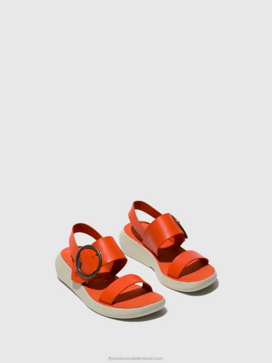 Sling-Back Sandals BANI739 Women V00W587 CORAL Fly London