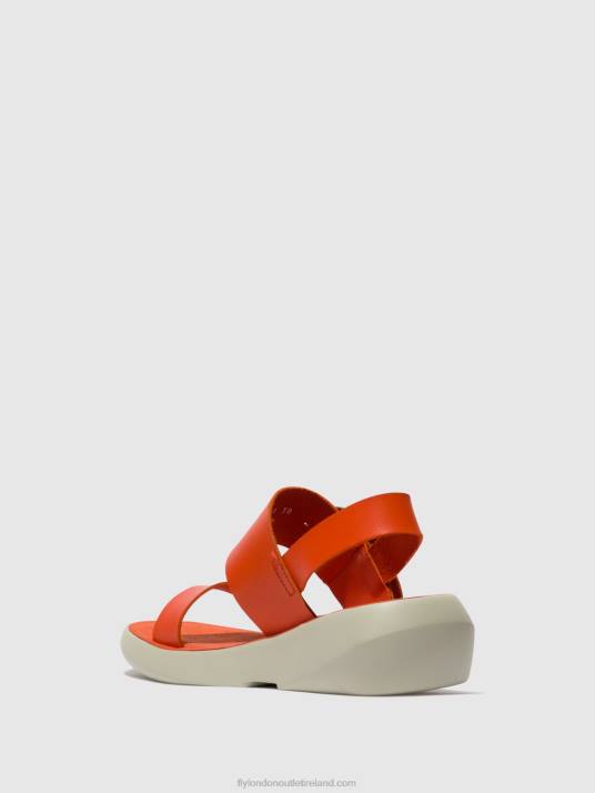 Sling-Back Sandals BANI739 Women V00W587 CORAL Fly London