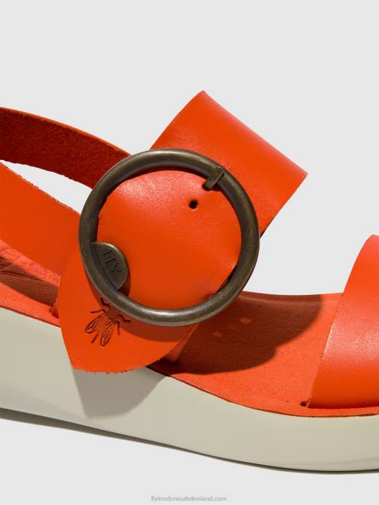 Sling-Back Sandals BANI739 Women V00W587 CORAL Fly London