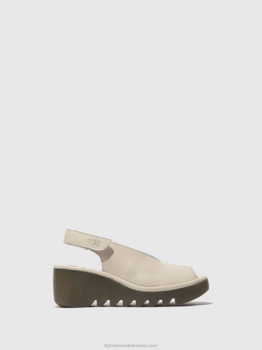 Sling-Back Sandals BAYE386 Women V00W572 OFFWHITE Fly London
