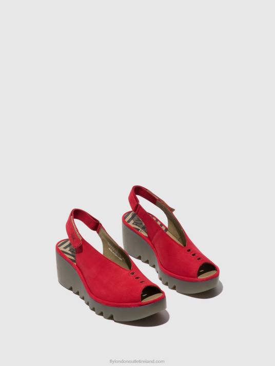 Sling-Back Sandals BAYE386 Women V00W580 LIPSTICK RED Fly London