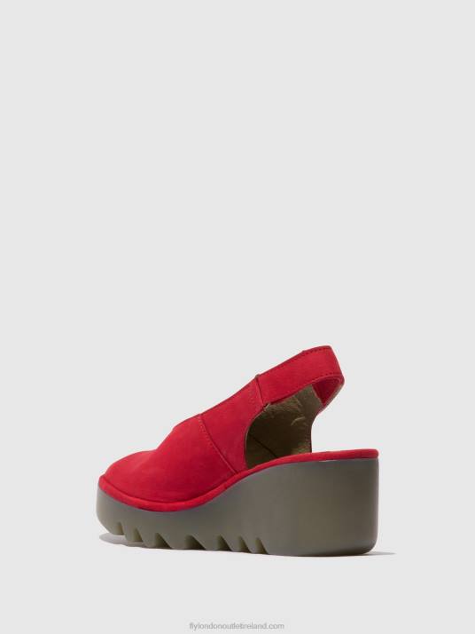Sling-Back Sandals BAYE386 Women V00W580 LIPSTICK RED Fly London