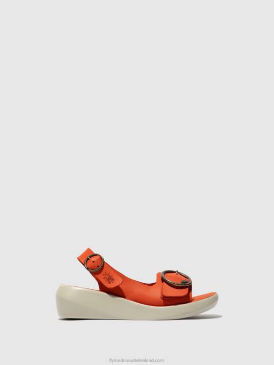 Sling-Back Sandals BERK754 Women V00W585 CORAL Fly London