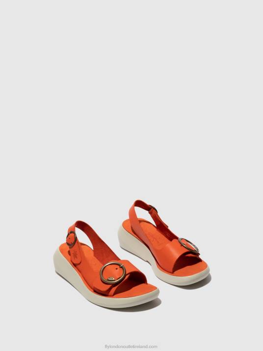 Sling-Back Sandals BERK754 Women V00W585 CORAL Fly London