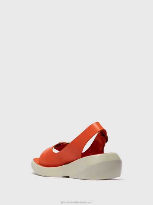 Sling-Back Sandals BERK754 Women V00W585 CORAL Fly London
