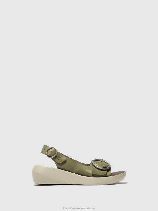 Sling-Back Sandals BERK754 Women V00W586 SMOG Fly London