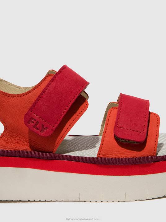 Sling-Back Sandals CORI377 Women V00W577 DEVIL RED/LIPSTICK RED Fly London