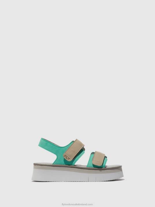 Sling-Back Sandals CORI377 Women V00W578 MYNT/CLOUD Fly London