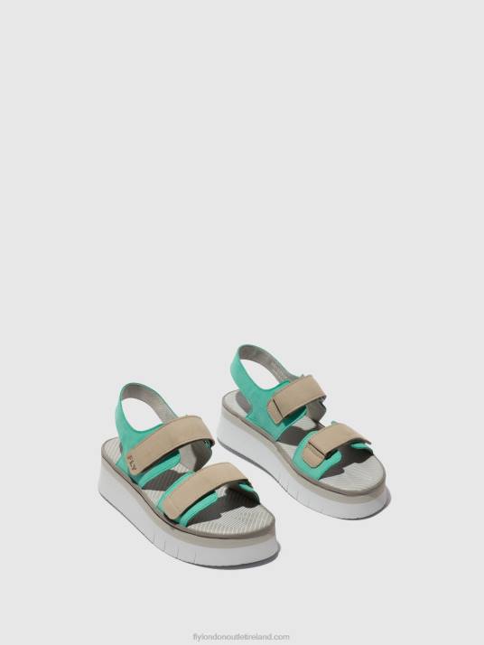 Sling-Back Sandals CORI377 Women V00W578 MYNT/CLOUD Fly London
