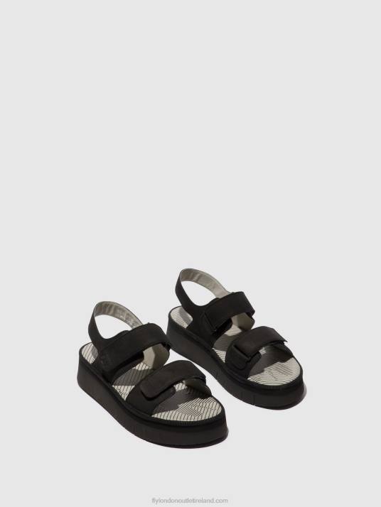Sling-Back Sandals CORI377 Women V00W579 BLACK Fly London