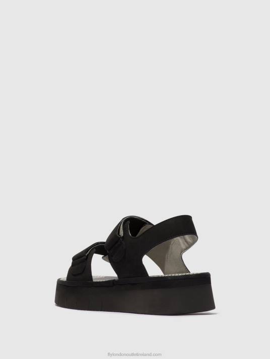 Sling-Back Sandals CORI377 Women V00W579 BLACK Fly London