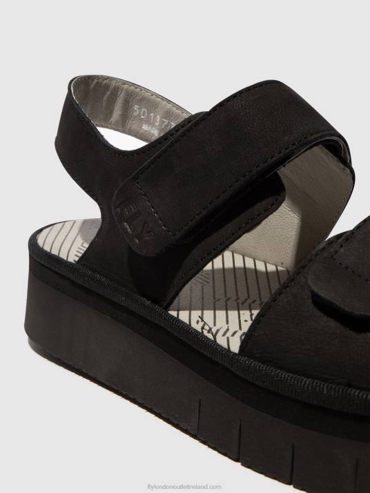 Sling-Back Sandals CORI377 Women V00W579 BLACK Fly London