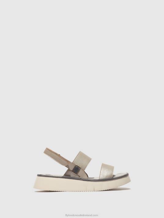 Sling-Back Sandals CURA318 Women V00W463 SILVER Fly London
