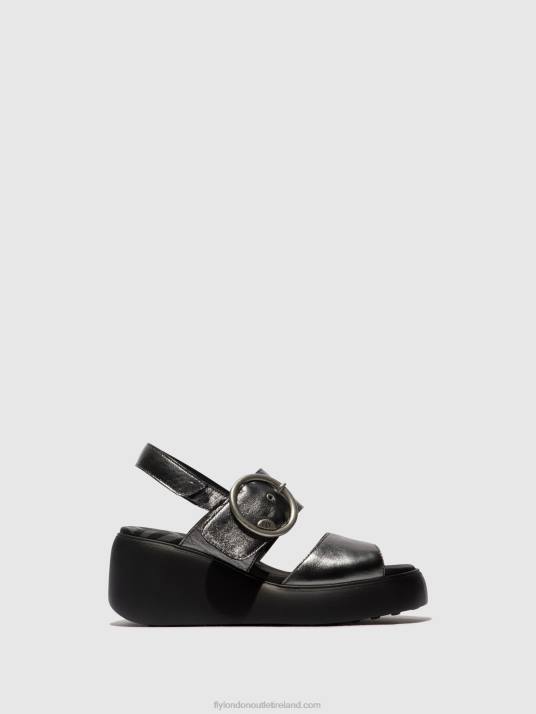 Sling-Back Sandals DIGO939 Women V00W455 GRAPHITE Fly London