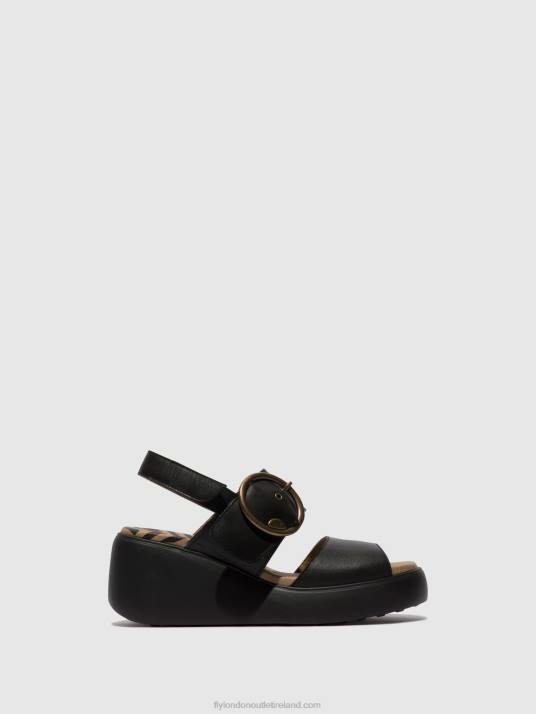 Sling-Back Sandals DIGO939 Women V00W464 BLACK Fly London