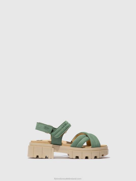 Sling-Back Sandals JADA854 Women V00W546 JADE GREEN Fly London