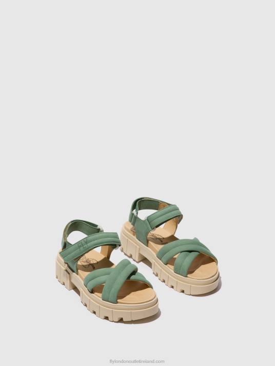 Sling-Back Sandals JADA854 Women V00W546 JADE GREEN Fly London