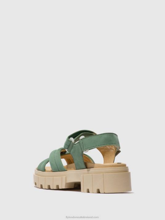 Sling-Back Sandals JADA854 Women V00W546 JADE GREEN Fly London