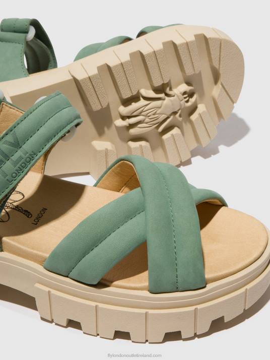 Sling-Back Sandals JADA854 Women V00W546 JADE GREEN Fly London