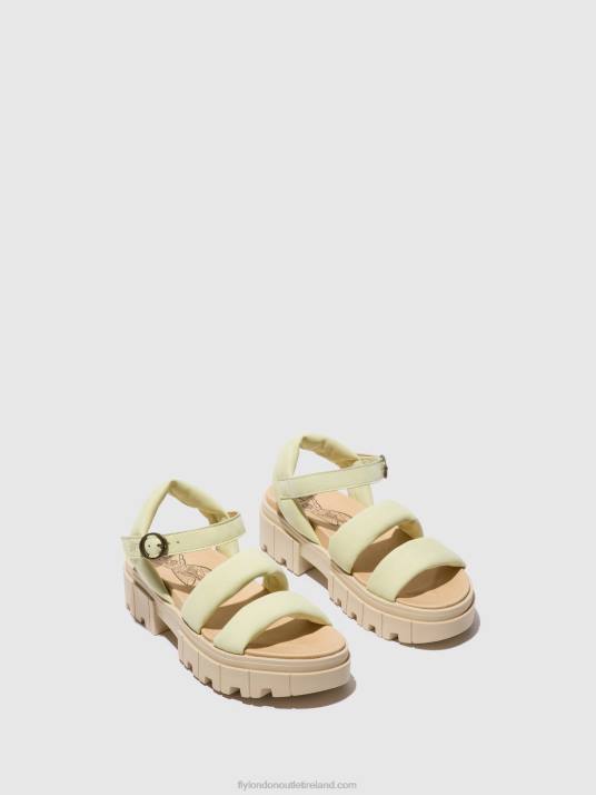 Sling-Back Sandals JELA864 Women V00W549 PALE YELLOW Fly London