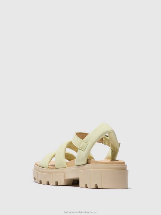 Sling-Back Sandals JELA864 Women V00W549 PALE YELLOW Fly London