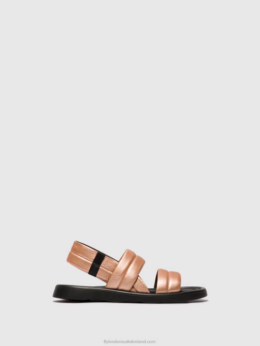 Sling-Back Sandals TOFY941 Women V00W458 BLUSH GOLD Fly London