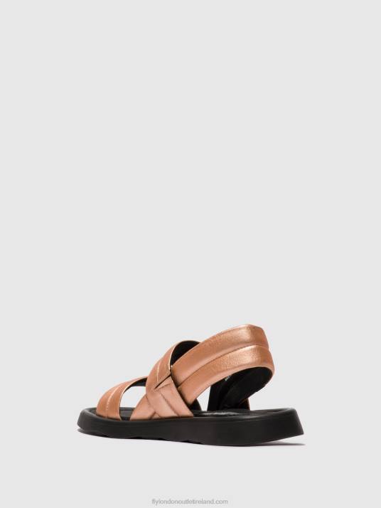 Sling-Back Sandals TOFY941 Women V00W458 BLUSH GOLD Fly London